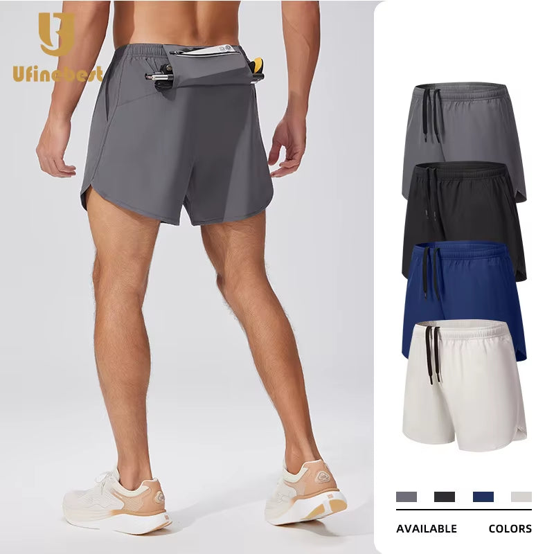 Men'S Casual Summer Sports Shorts Quick-Drying Breathable Elastic Waist Polyester Canvas Outdoor Fitness Training XL