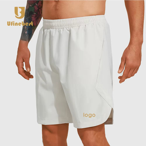 Quick Dry Polyester Spandex Custom Fitness Mens Gym Shorts Breathable Training Elastic Running Workout Sports Sweat Shorts
