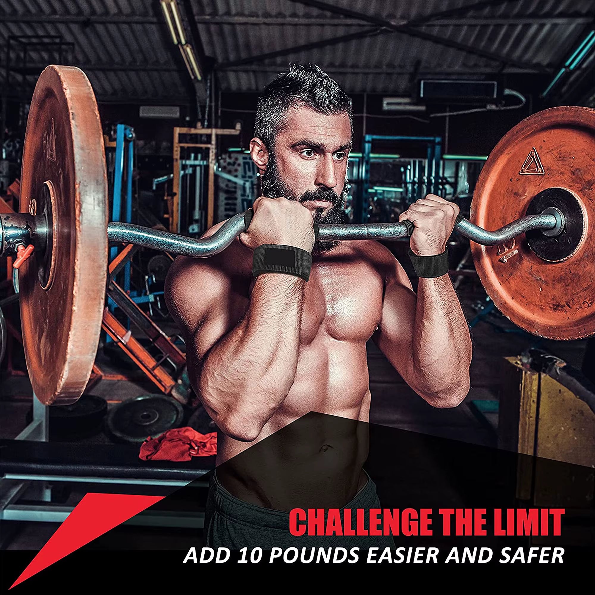 Custom Logo Padded Cotton Power Deadlift Gym Lifting Straps Weightlifting for Strength Training