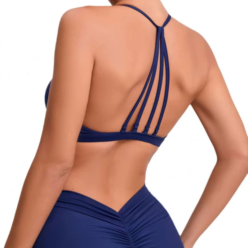 Roupa Academia Feminina Custom Logo High Support Halter Yoga Workout Gym Sports Bras for Women Fitness plus Size