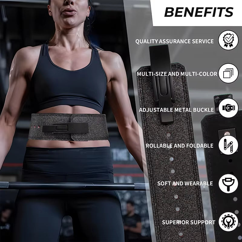 MKAS Custom Logo Gym Adjustable Leather Custom Wholesale Sequin Training Weight Power Lifting Belt Weightlifting Belt