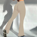 Women's High-Waist Scrunch Butt Flare Pants 