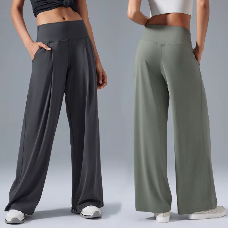 Women'S Casual Gym Fitness Workout Yoga Leggings Comfortable with Elastic Waist Closure Loose Hem Print Pattern Logo on Waist