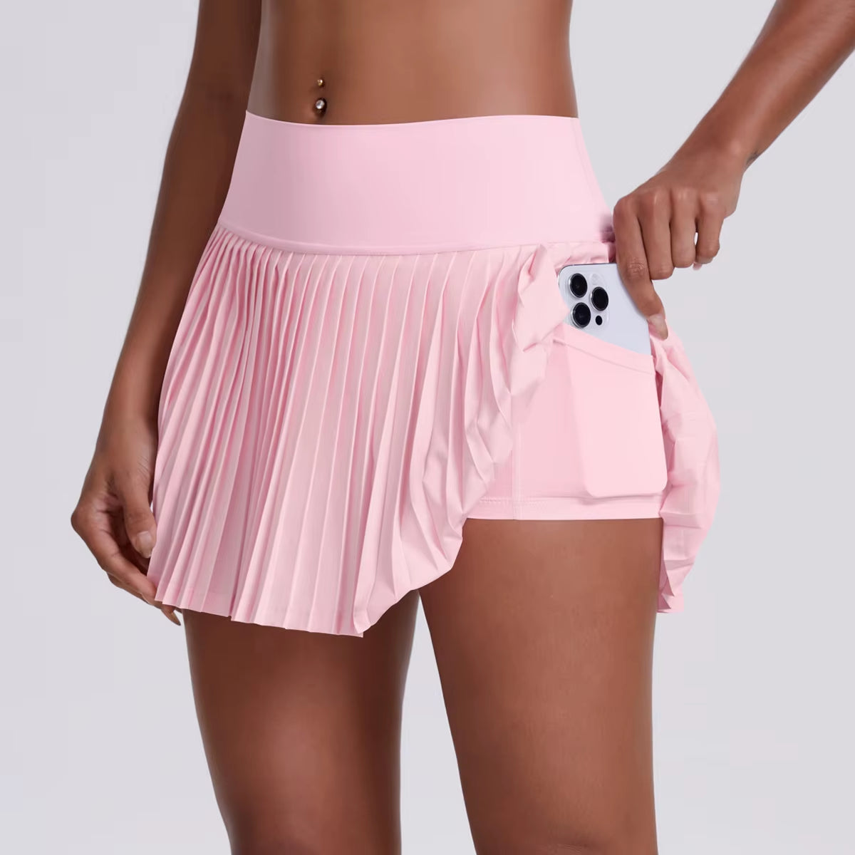 High Waisted Wholesale Women'S Tennis Golf Skirts Inner Shorts Athletic Skorts Sports Running Pickleball Skirt with Pockets