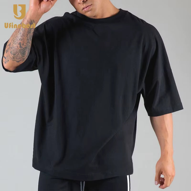 2025 New Style Fashionable Men Street Wear High Quality White T-Shirts Casual Gym Workout Tops 95% Cotton T-Shirt for Men