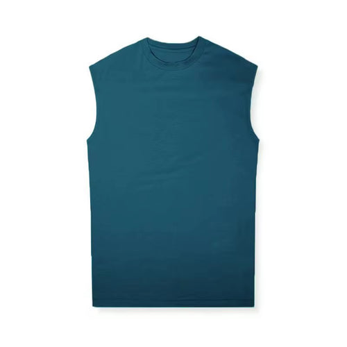Mens Muscle Tank Top Sleeveless Cotton Gym Vests Men Basketball Running Training Fitness Sport Shirt