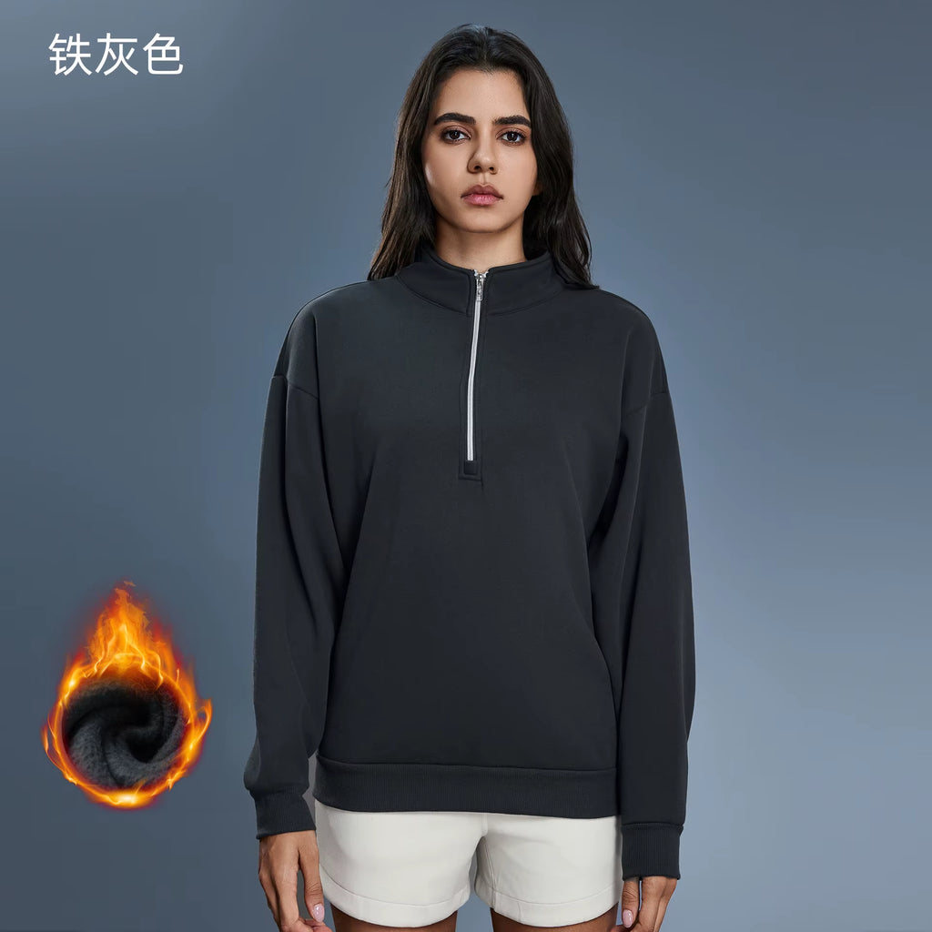 Women's Zip Collar Sweatshirt 
