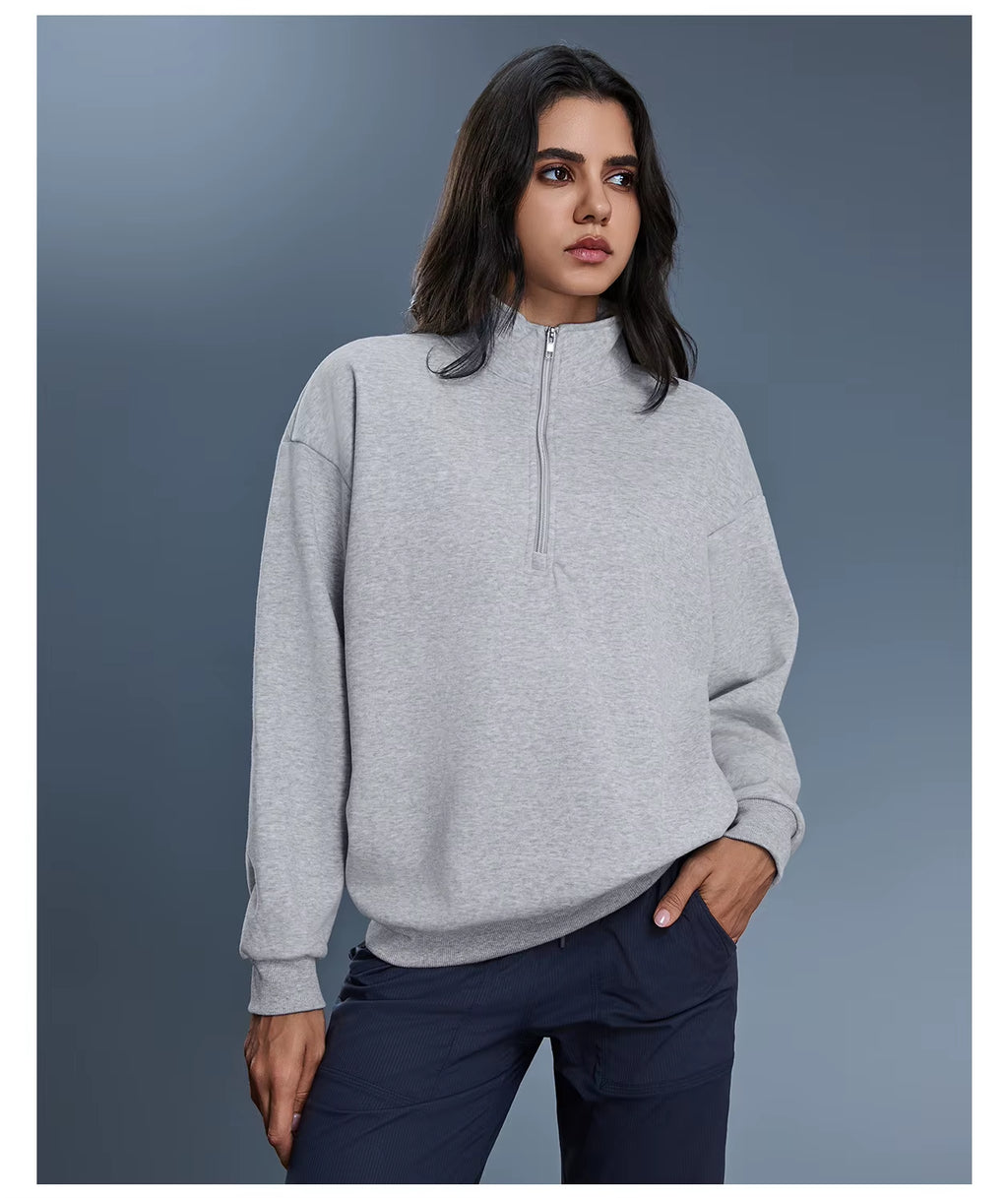 Women's Zip Collar Sweatshirt 