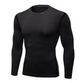 Wholesale Men'S Long Sleeve Fitness Thermal Gym Sport Compression T-Shirt Solid Pattern Sports Underwear for Weight Loss