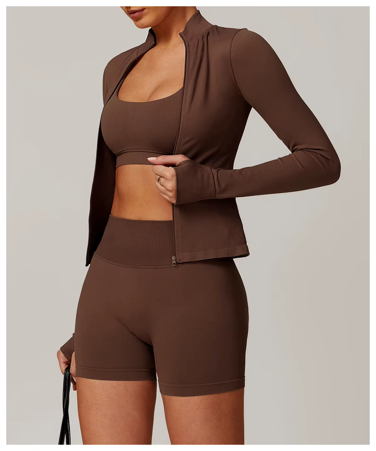 Fitness Clothing Workout Top Long Sleeve Polyester Zipper Sports Women'S Coats Custom Logo Outdoor Gym Yoga Jackets for Women