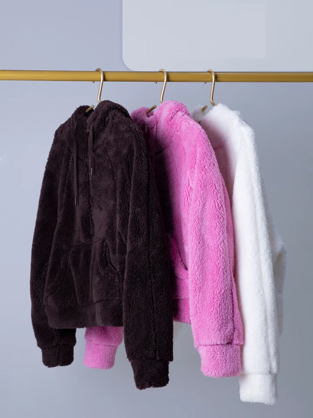 Winter New Women'S Clothes Zip up Hoodies Fleece Warm Jacket Casual Fall Winter Sweatshirts Drawstring Hoodies Teen Girls