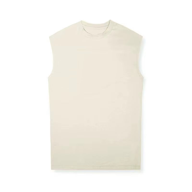 Mens Muscle Tank Top Sleeveless Cotton Gym Vests Men Basketball Running Training Fitness Sport Shirt