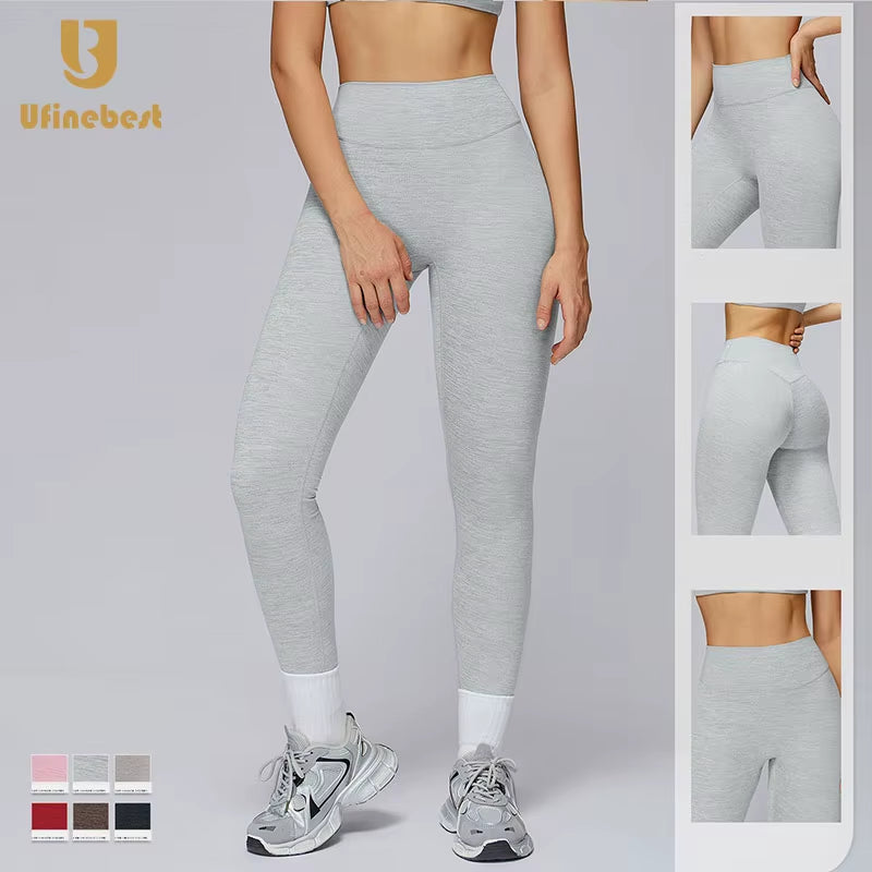 Women'S High Waist Quick-Drying Yoga Pants Slimming Sports Clothing for Outdoor Fitness Running Elastic Waist Leggings V Shape