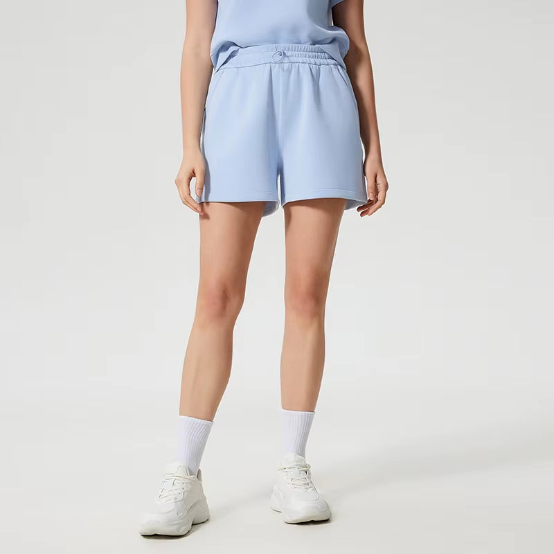 High Waist Sports Side Pockets Women'S Loose Drawstring Waistband Casual for Gym Running Shorts Wholesale Fitness Shorts