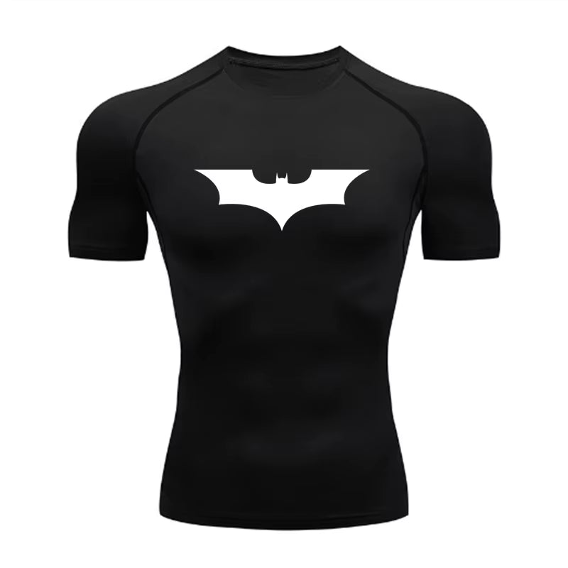 Compression T Shirt Polyester Custom Logo Workout Tee Basketball Football Training Wear Sports T-Shirt GYM Clothing