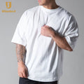 2025 New Style Fashionable Men Street Wear High Quality White T-Shirts Casual Gym Workout Tops 95% Cotton T-Shirt for Men