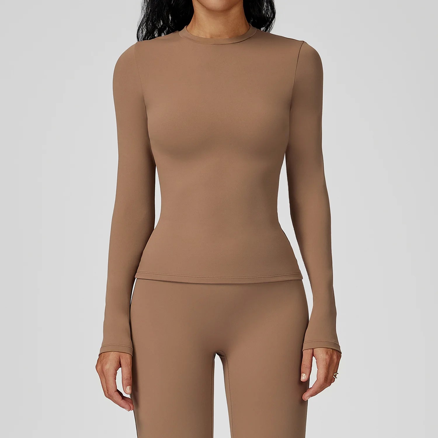 New Sports Long Sleeve Yoga Dance Shawl Fitness Solid Color Cardigan Small Kan Shoulder Cover Pair Breast Training Blouse