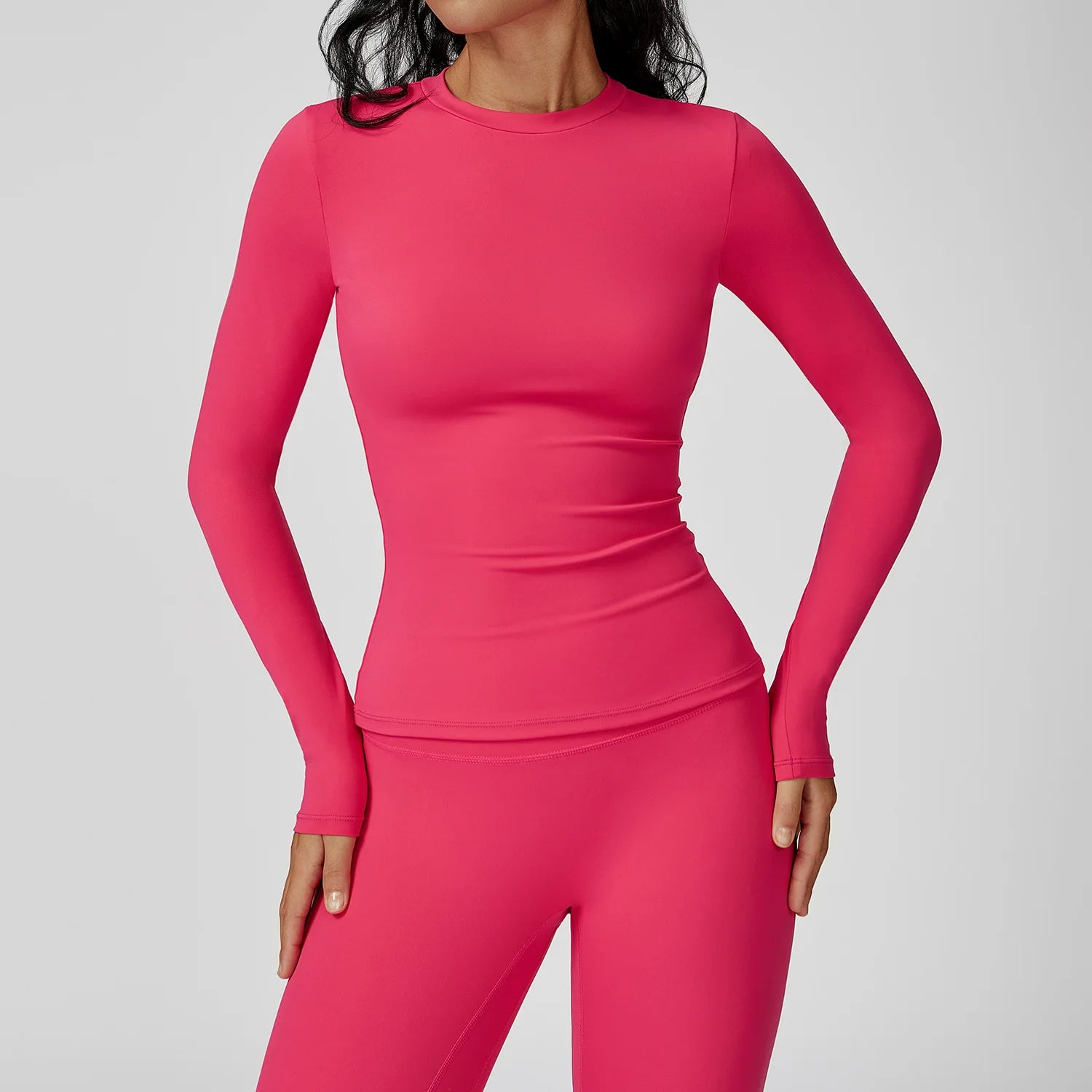 New Sports Long Sleeve Yoga Dance Shawl Fitness Solid Color Cardigan Small Kan Shoulder Cover Pair Breast Training Blouse