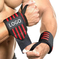 Customized Gym Powerlifting Wrist Wraps with Palm Coverage and Thumb Loops