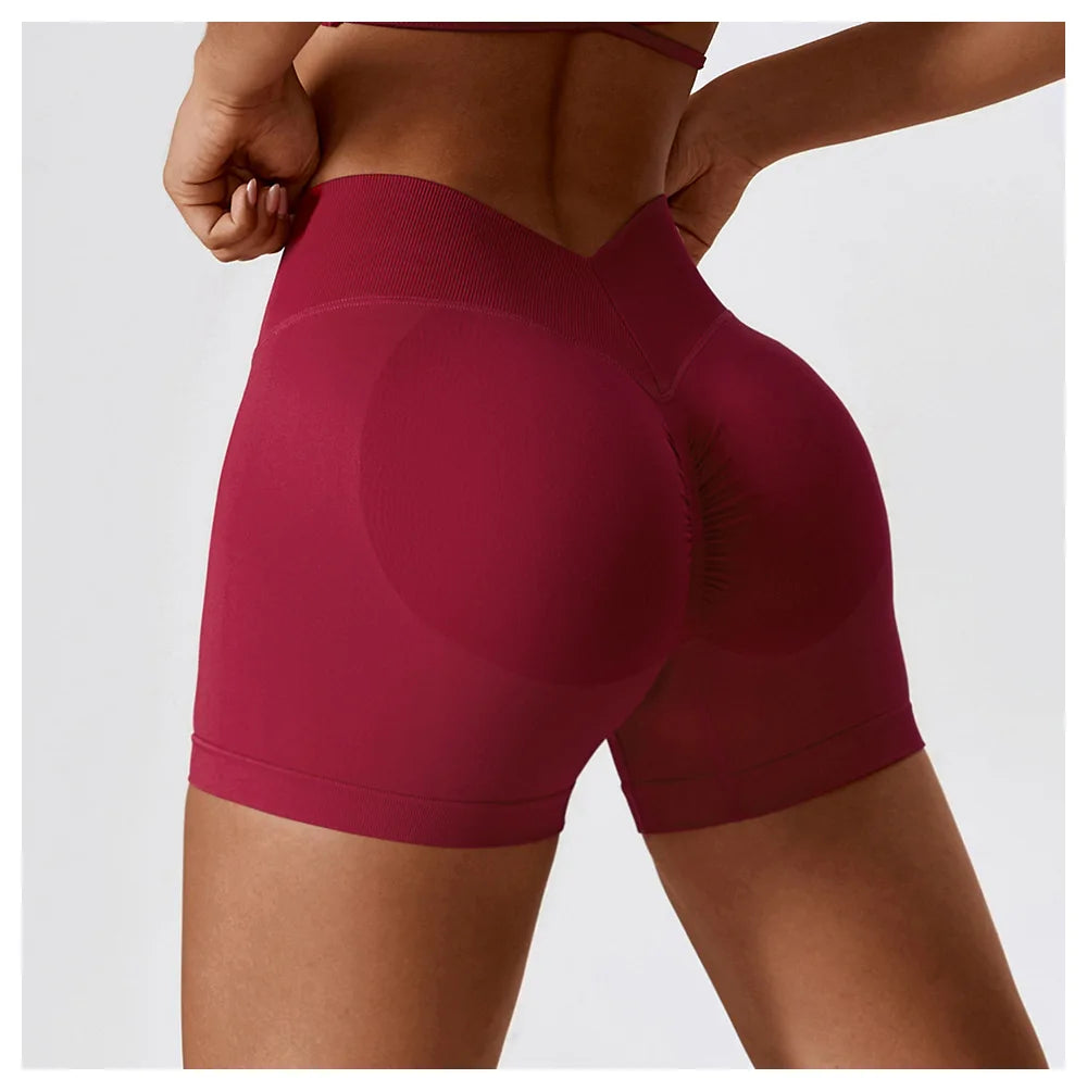 Women's V-Back Scrunch Butt Gym Shorts 