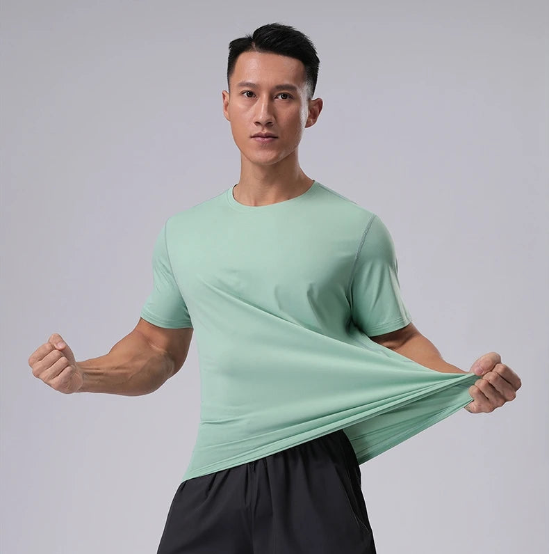 Men's Ice Silk Quick-Dry Sport Shirt