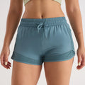 Women's Mesh Patchwork Yoga Shorts