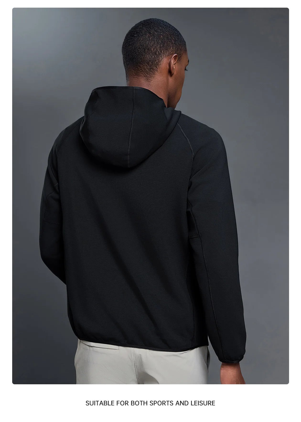 Men's Loose Hooded Sports Hoodie