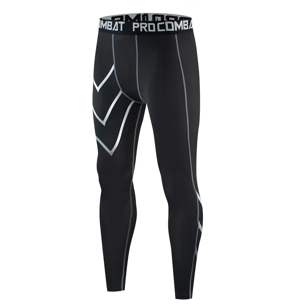 Custom Men Compression Gym Sports Tights Men'S Basketball Leggings Quick-Drying Compression Training Compression Pants for Men