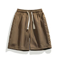 Custom 3D Embossed Logo Mens Shorts Mid Waist Elastic Closure Polyester/Cotton Material with Printed Pattern Decoration