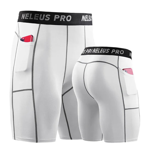 High Quality Custom Compression Shorts Workout Fitness Base Layer Mens Compression Shorts with Pocket