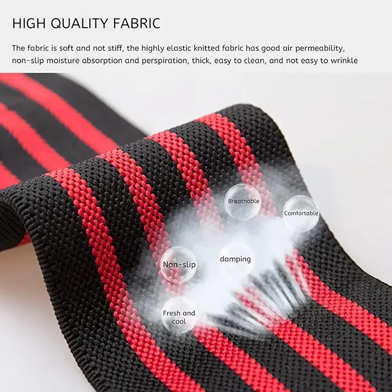 Customized Gym Powerlifting Wrist Wraps with Palm Coverage and Thumb Loops