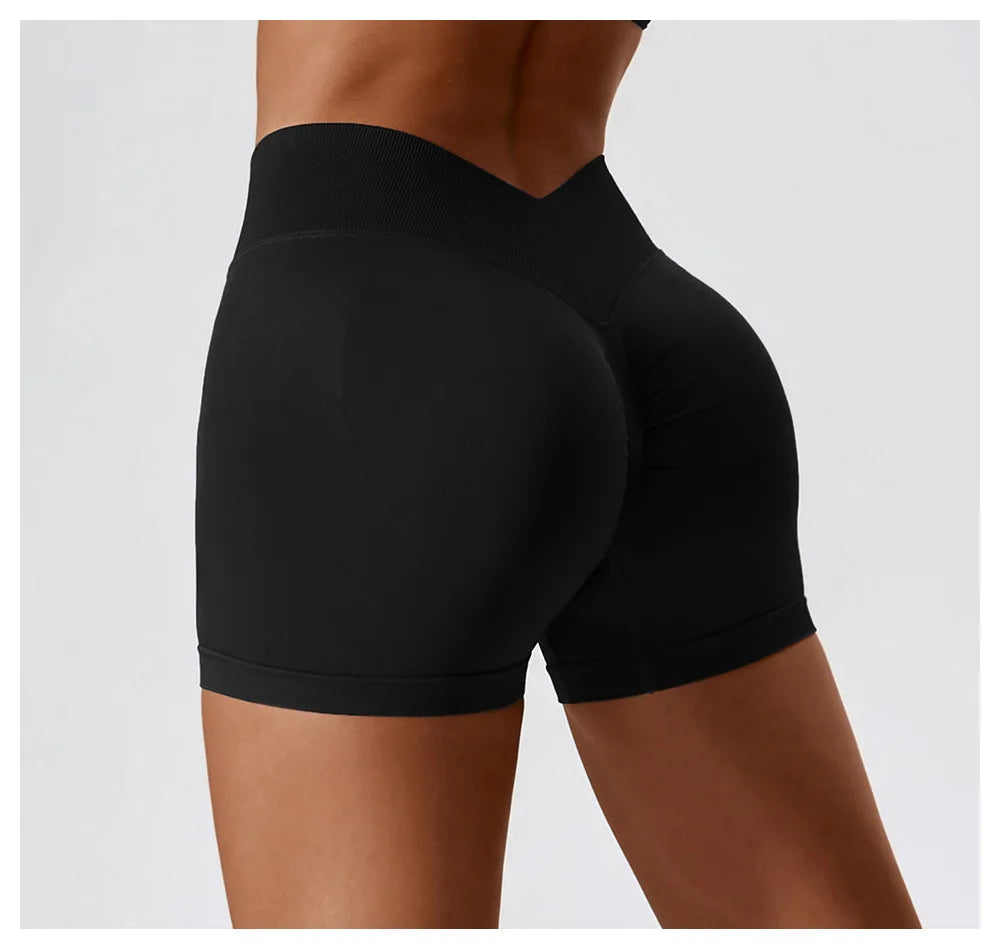 Women's V-Back Scrunch Butt Gym Shorts 