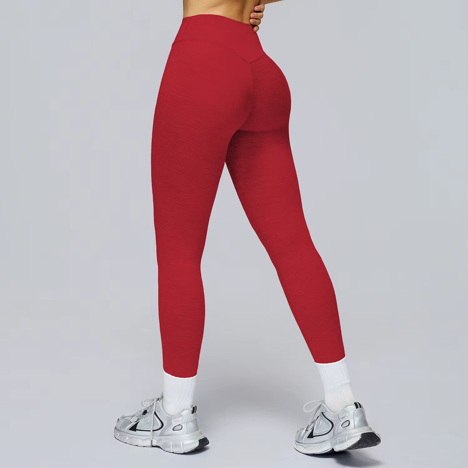 Women'S High Waist Quick-Drying Yoga Pants Slimming Sports Clothing for Outdoor Fitness Running Elastic Waist Leggings V Shape