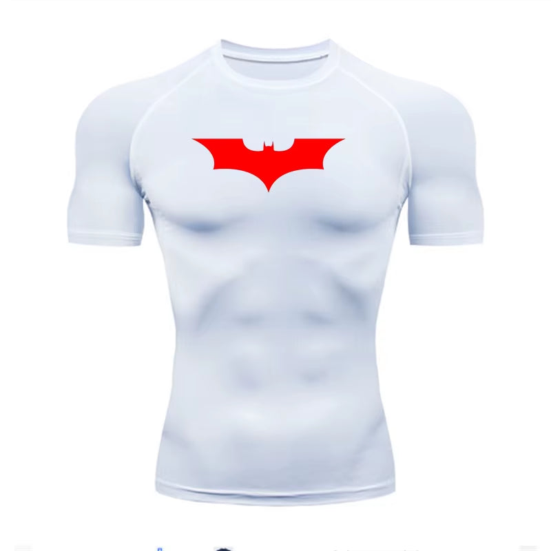 Compression T Shirt Polyester Custom Logo Workout Tee Basketball Football Training Wear Sports T-Shirt GYM Clothing