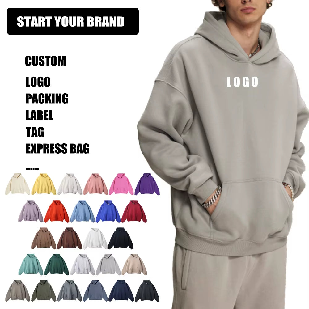 Unisex Oversized Drop Shoulder Hoodie 