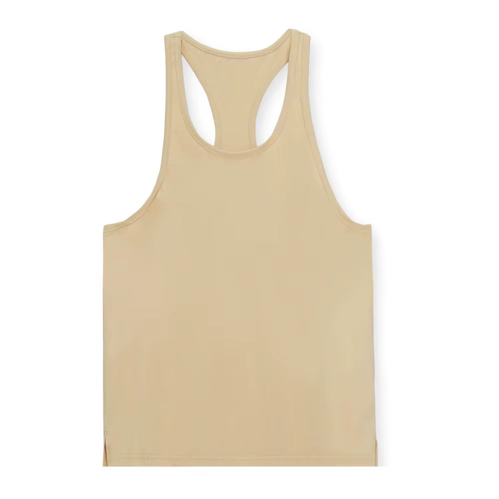 Racer Back Singlet Cotton Running Men'S Gym Top Loose Sports Vest Sportswear Casual Mens Fitness Workout Sleeveless Tank Tops