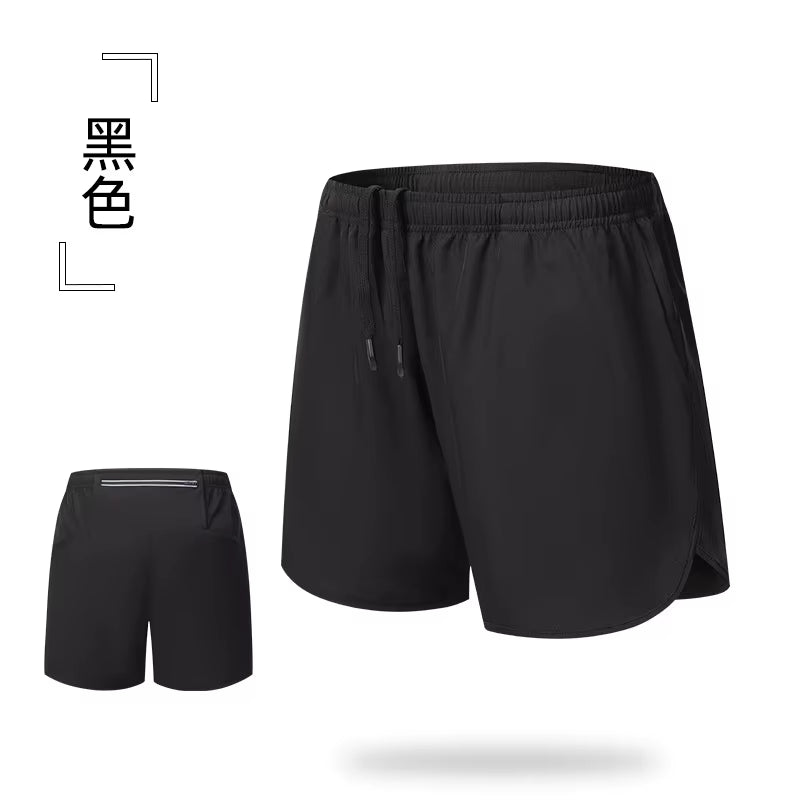 Men'S Casual Summer Sports Shorts Quick-Drying Breathable Elastic Waist Polyester Canvas Outdoor Fitness Training XL