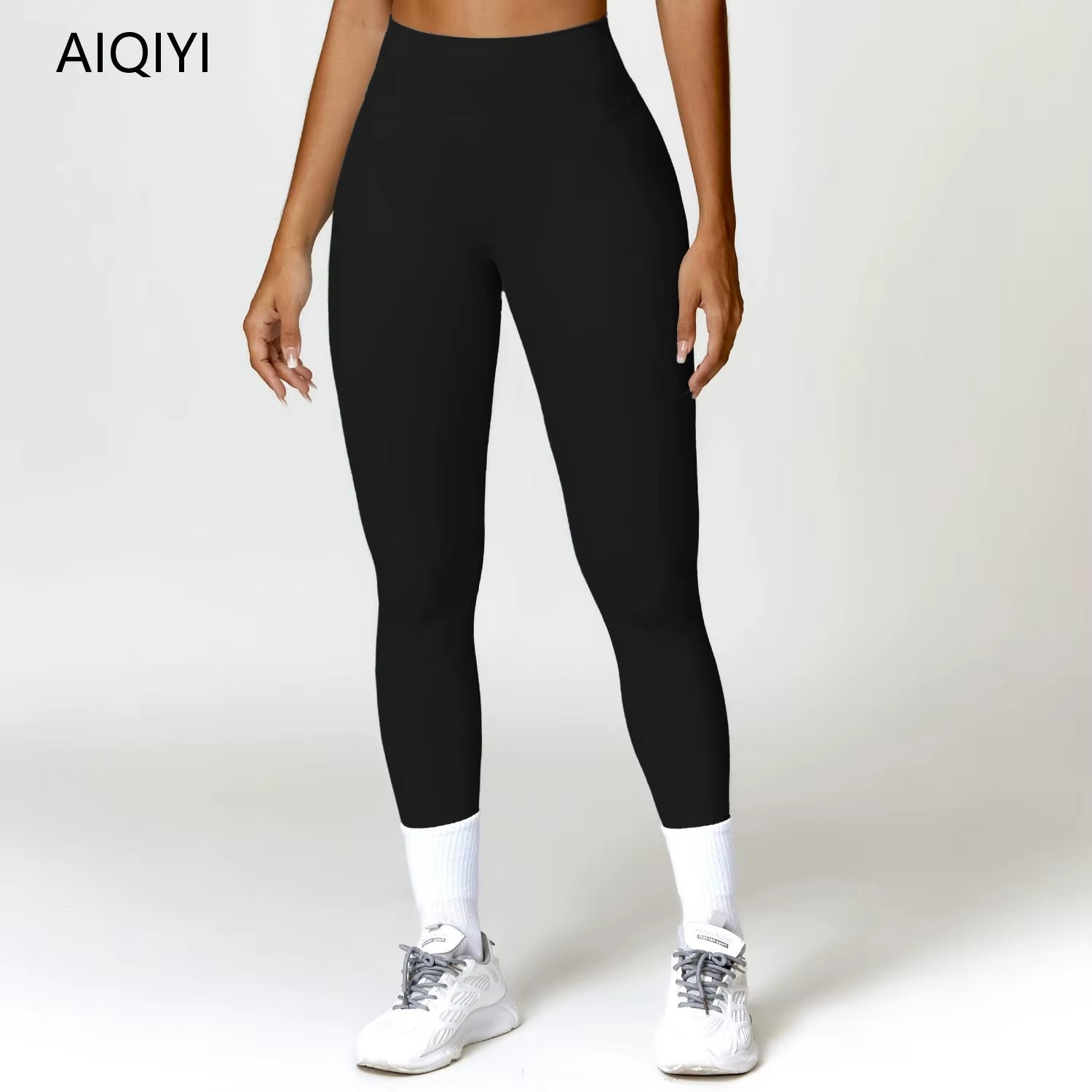 High Waist Autumn Winter High Quality Plaid Stretchy Hip Lifting Tummy Control Yoga Leggings for Women