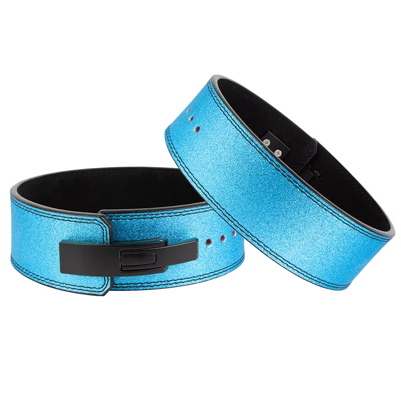 MKAS Custom Logo Gym Adjustable Leather Custom Wholesale Sequin Training Weight Power Lifting Belt Weightlifting Belt