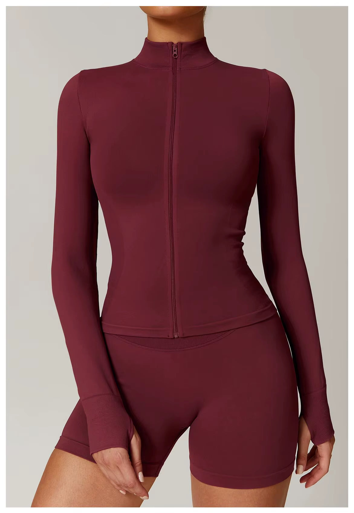 Fitness Clothing Workout Top Long Sleeve Polyester Zipper Sports Women'S Coats Custom Logo Outdoor Gym Yoga Jackets for Women