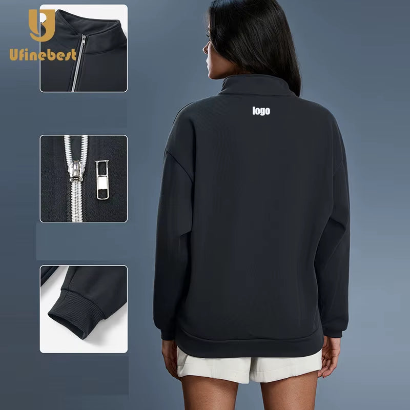 Women's Zip Collar Sweatshirt 