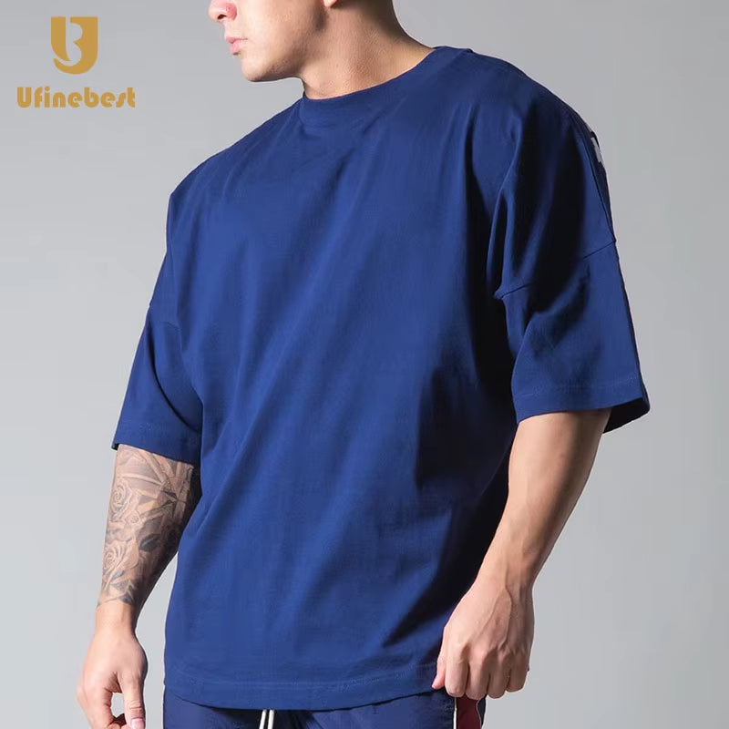2025 New Style Fashionable Men Street Wear High Quality White T-Shirts Casual Gym Workout Tops 95% Cotton T-Shirt for Men