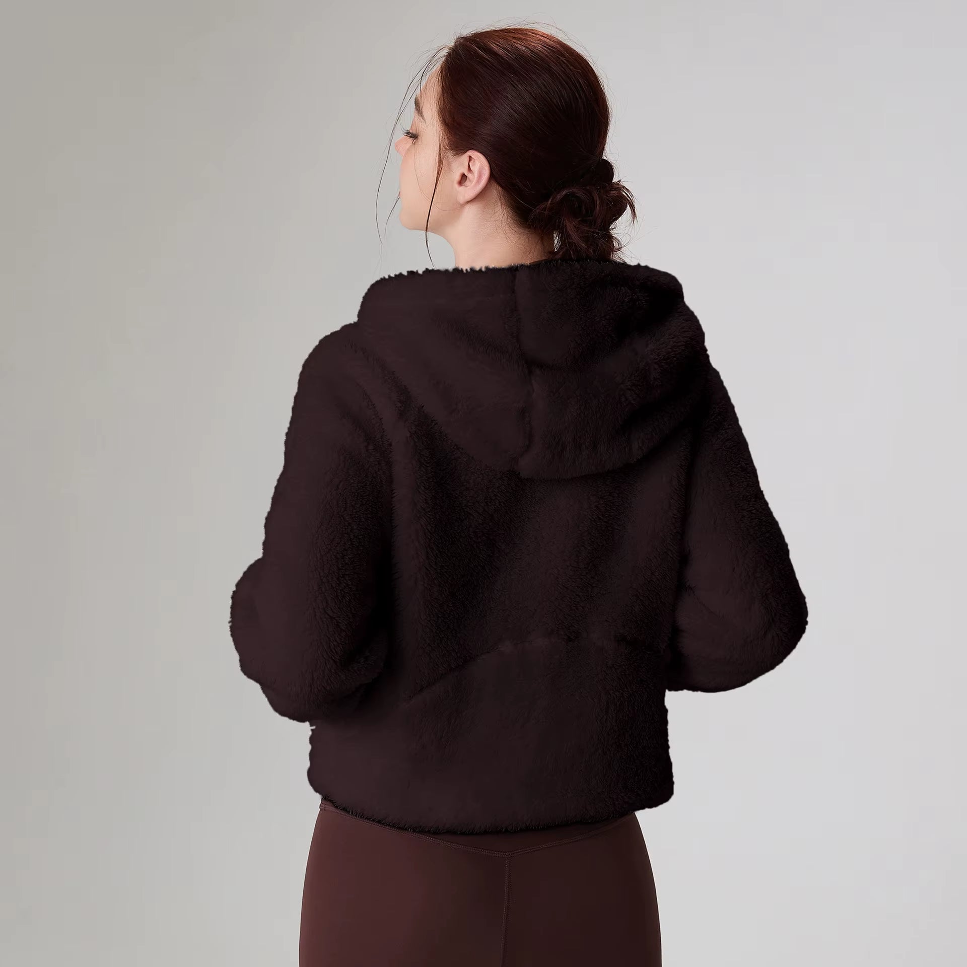 Winter New Women'S Clothes Zip up Hoodies Fleece Warm Jacket Casual Fall Winter Sweatshirts Drawstring Hoodies Teen Girls