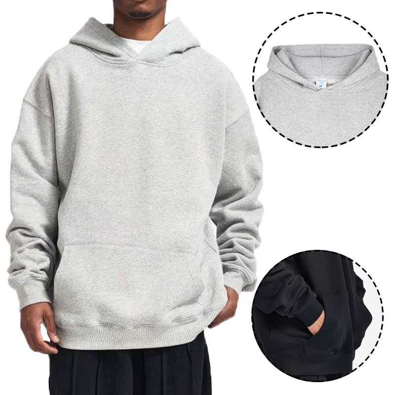 Men's Oversized Blank Pullover 