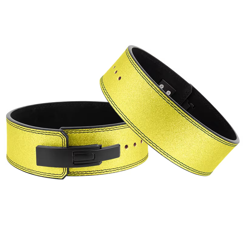 MKAS Custom Logo Gym Adjustable Leather Custom Wholesale Sequin Training Weight Power Lifting Belt Weightlifting Belt