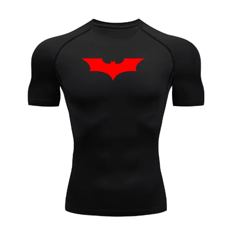 Compression T Shirt Polyester Custom Logo Workout Tee Basketball Football Training Wear Sports T-Shirt GYM Clothing