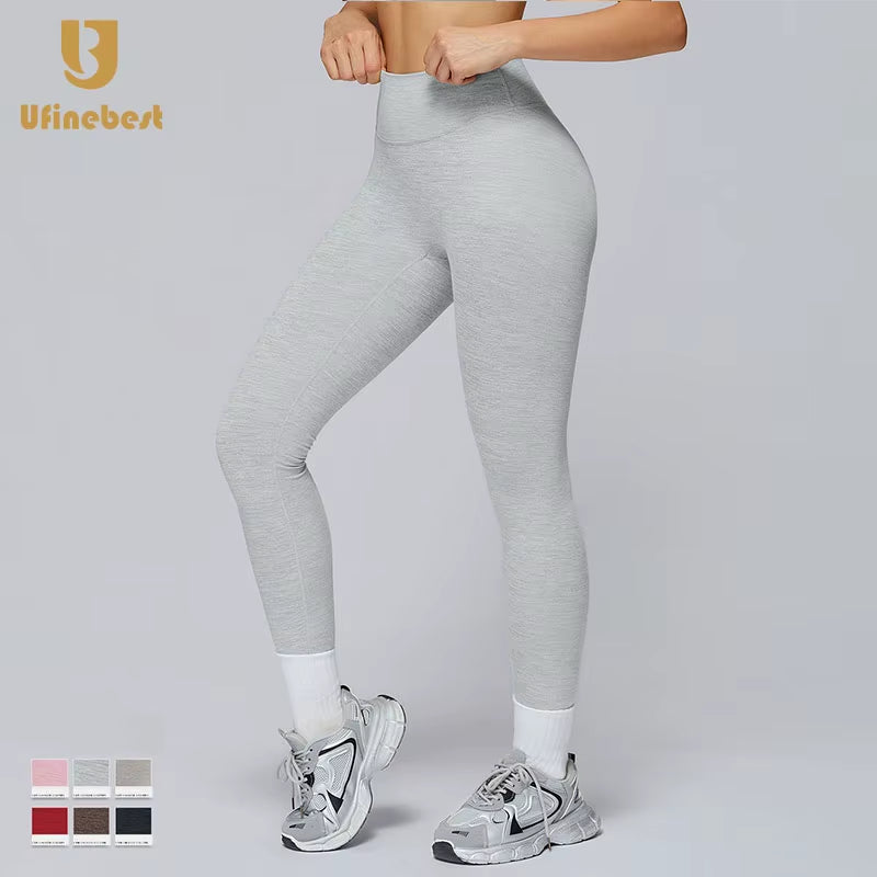 Women'S High Waist Quick-Drying Yoga Pants Slimming Sports Clothing for Outdoor Fitness Running Elastic Waist Leggings V Shape
