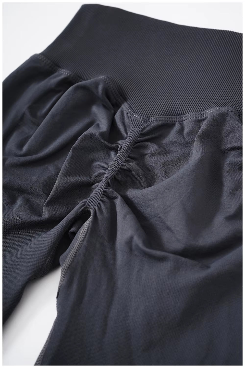 24 Colors Trendy Butt Lift Tight Nylon Spandex Gym Tights Ribbed Booty Seamless Yoga Pants Butt Scrunch Leggings