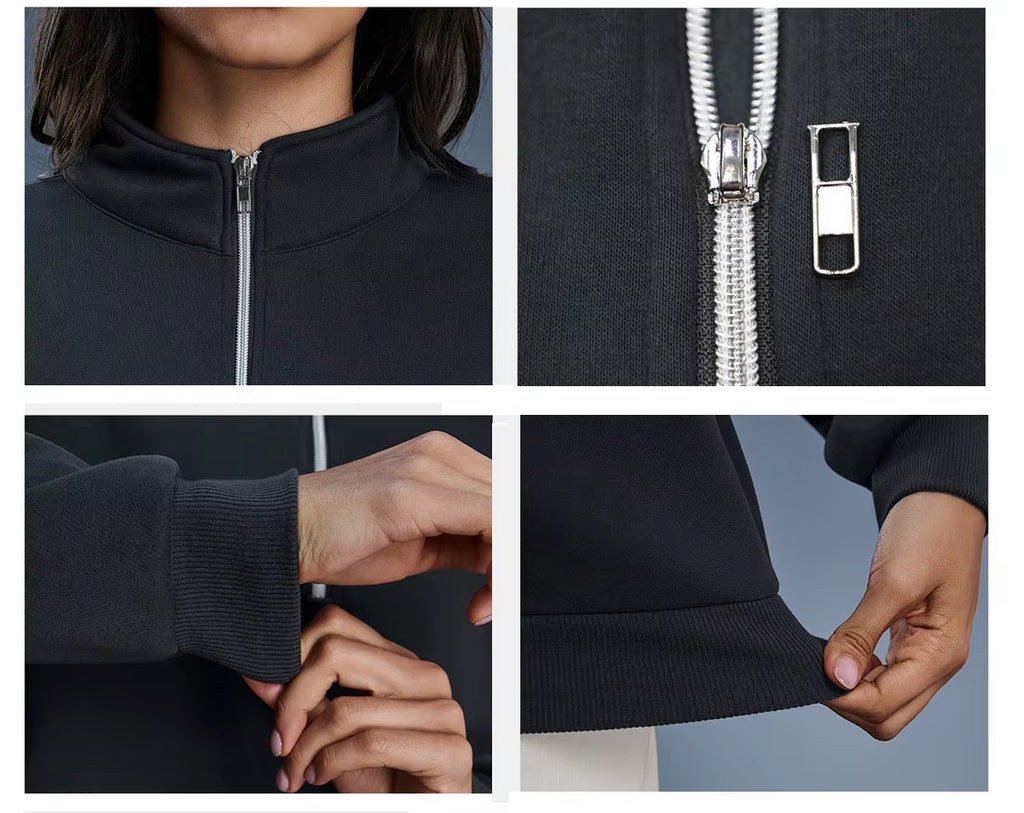 Women's Zip Collar Sweatshirt 