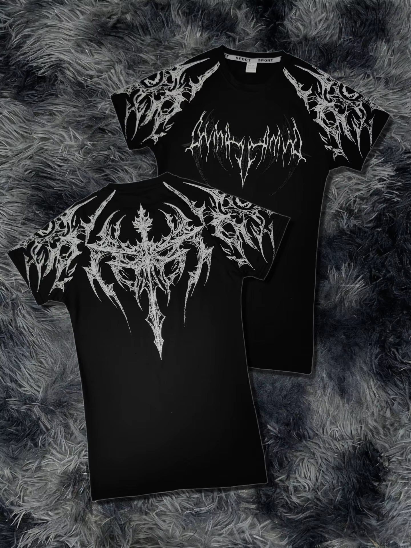 Men'S Compression Gothic Print Sports Top Stylish Quick-Dry Fitted Short Sleeve Gym T-Shirt for Running and Fitness Running